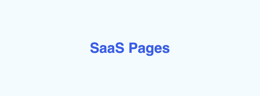 SaaS Pages